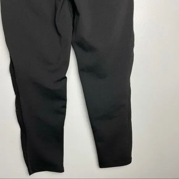 BSP Solid Black Knee Length Athletic Leggings Capris Stretchy Spandex size M - Picture 3 of 10